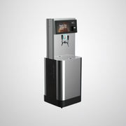 AutoKeg Mini self-pour beer dispenser with touchscreen and dual taps for card-ready beer pouring.