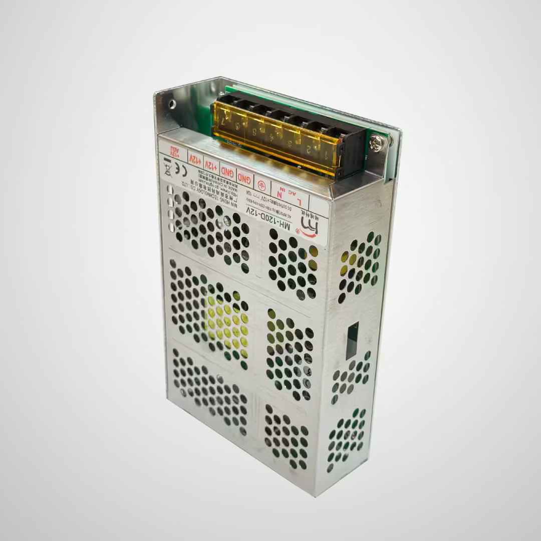 5V power supply unit for ReyVend AI Smart Cooler providing stable power to computer vision and vending system components