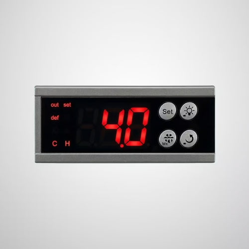 ECS-16 digital temperature controller used in ReyVend Smart Coolers to monitor and regulate internal cooling temperature.