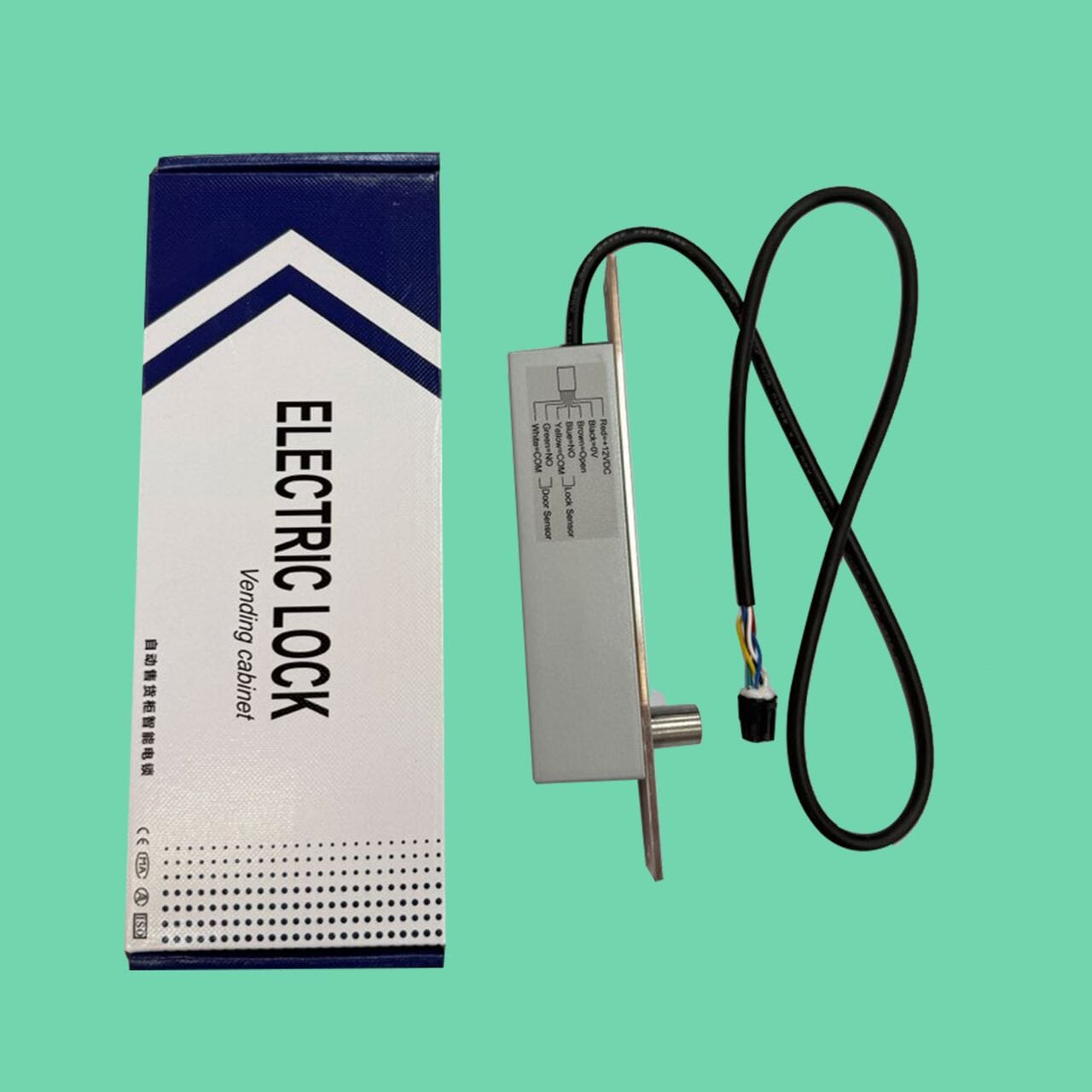 Electronic smart door lock for ReyVend AI Smart Cooler enabling secure automatic door control for vending operations