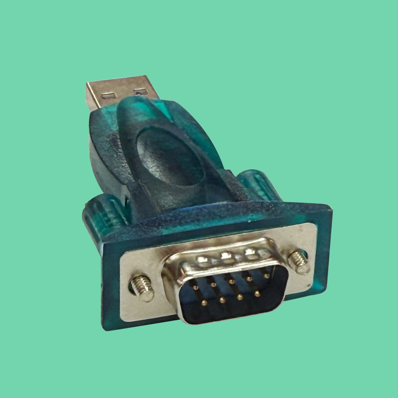 USB to RS232 serial adapter for ReyVend AI Smart Cooler enabling data communication between control modules and sensors